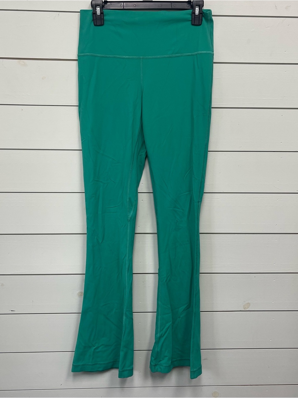 Lululemon align high rise mini flared pants 32" Maldives green women's size 10
